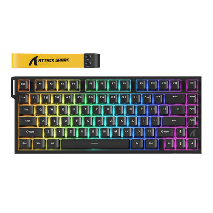 ATTACK SHARK R82 HE Rapid Trigger Keyboard Magnetic Switch with 0.005MM RT