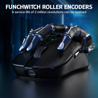 ATTACK SHARK x AJ159P Tri-mode Gaming Mouse with with Magnetic Charging Dock