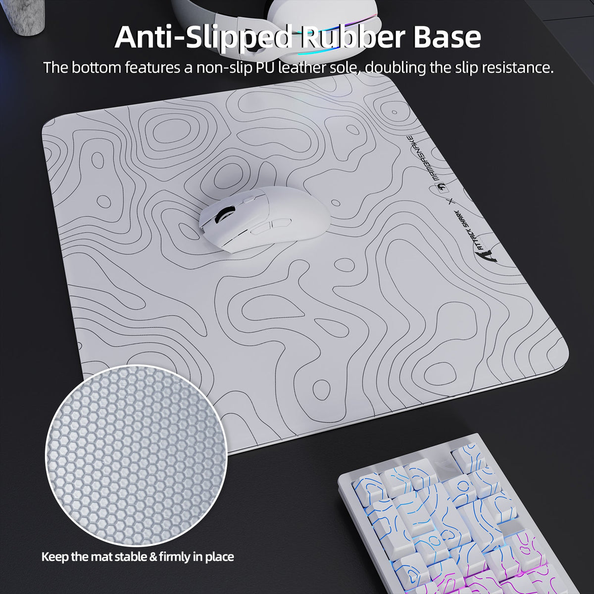 ATTACK SHARK CM05 Tempered Glass Gaming Mouse Pad
