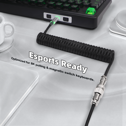 ATTACK SHARK C01ULTIMATE Coiled Cable for 8KHz Magnetic Keyboard
