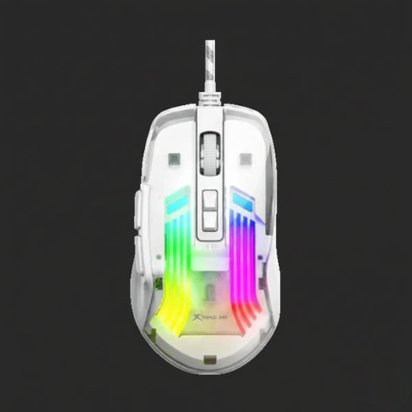 XTRIKE ME GM-319 WIRED GAMING MOUSE 7200 DPI WHITE