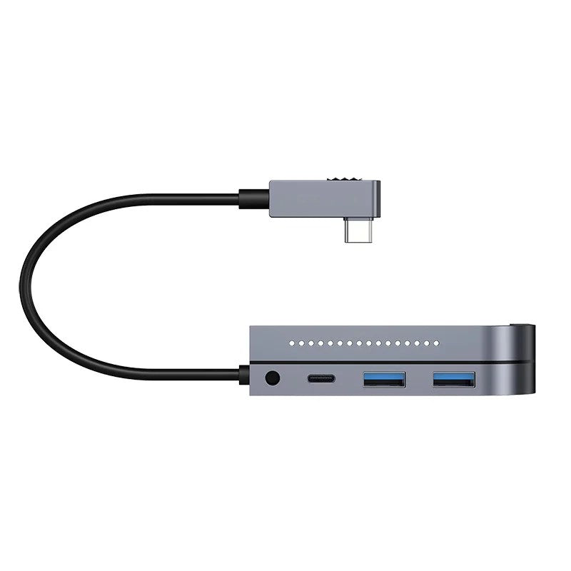 Baseus Bend Angle No.7 Multifunctional Type-C HUB Converter（Upgrade) Space Gray