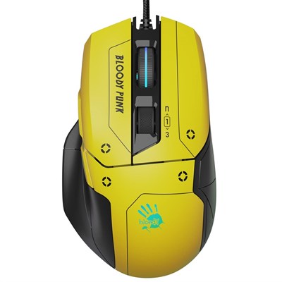 Bloody W70 Max RGB Gaming Mouse Punk Yellow