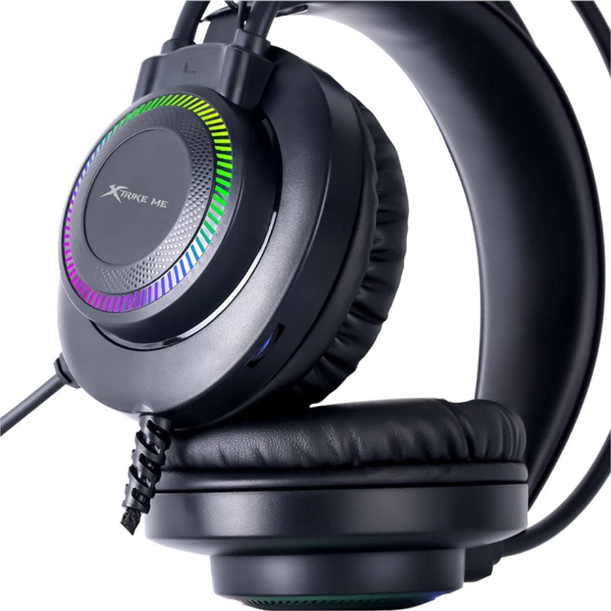 XTRIKE ME GH-509 WIRED STEREO GAMING HEADSET WITH MICROPHONE AND RGB BACKLIGHT BLACK
