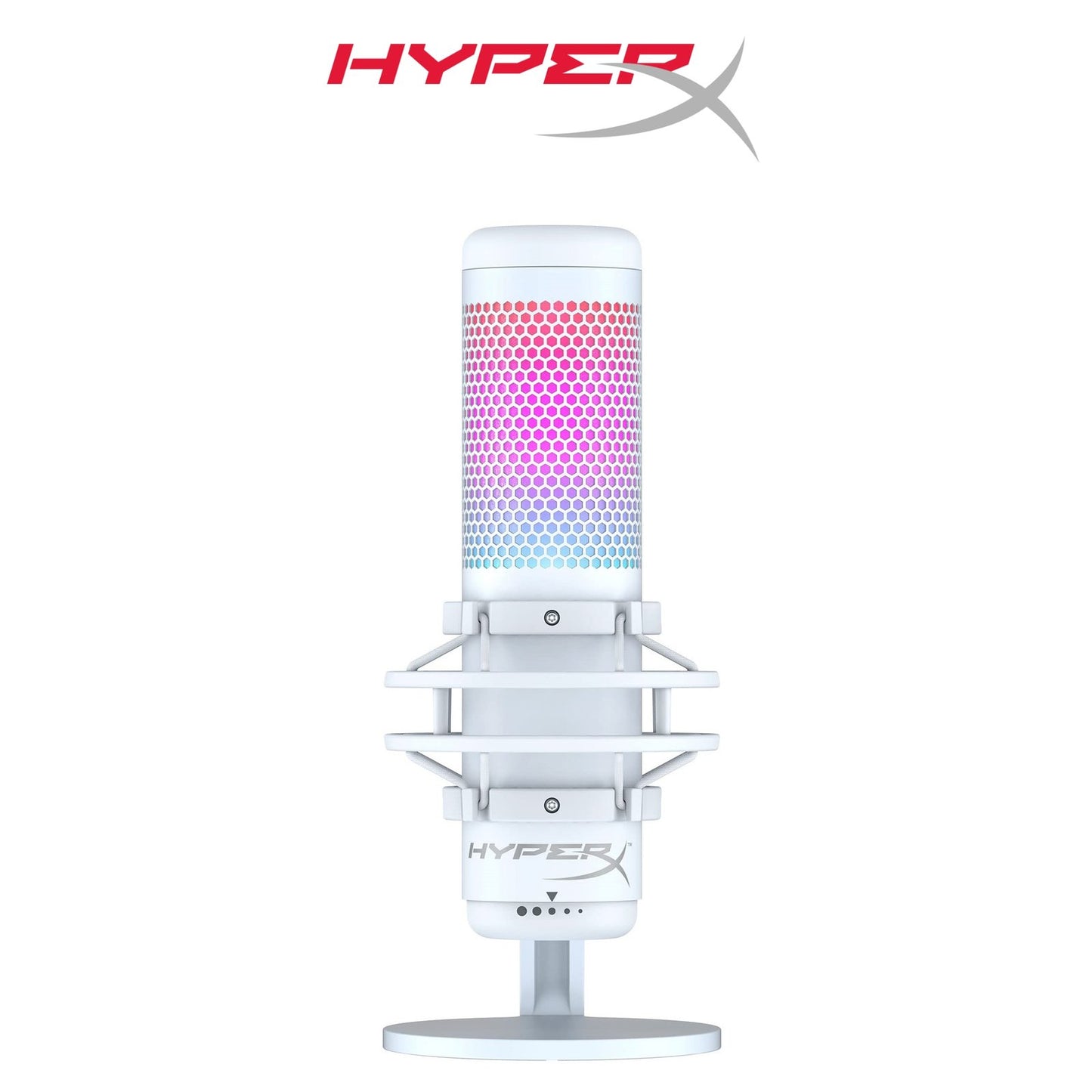 HyperX QuadCast S USB Microphone White RGB Gaming Professional Microphone OPEN BOX NEW