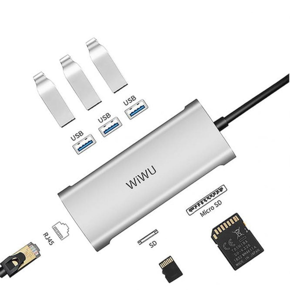Wiwu 6 in 1 (631STR) Type-C Hub