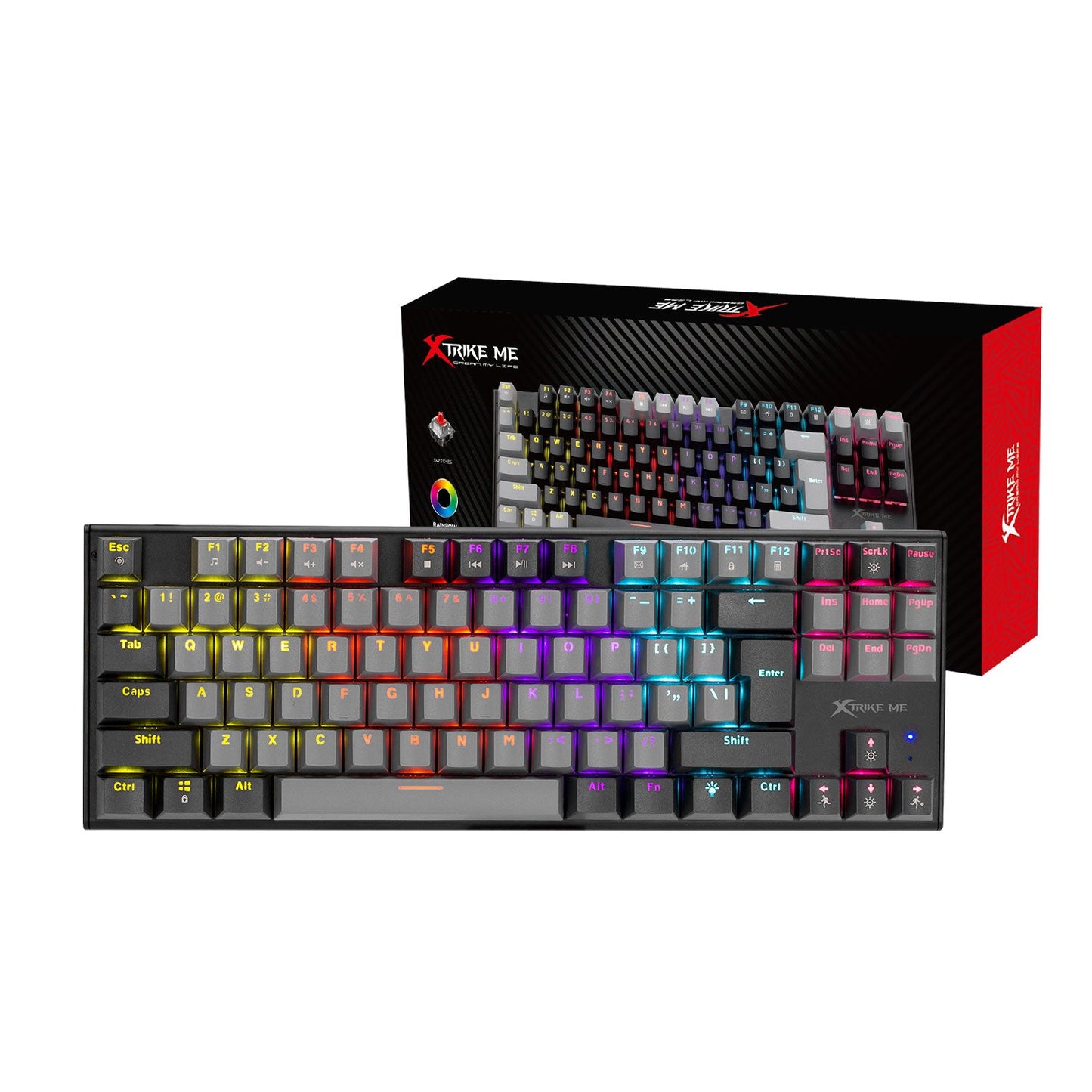 XTRIKE ME GK-989 A WIRED KEYBOARD TKL MECHANICAL GMING KEYBOARD