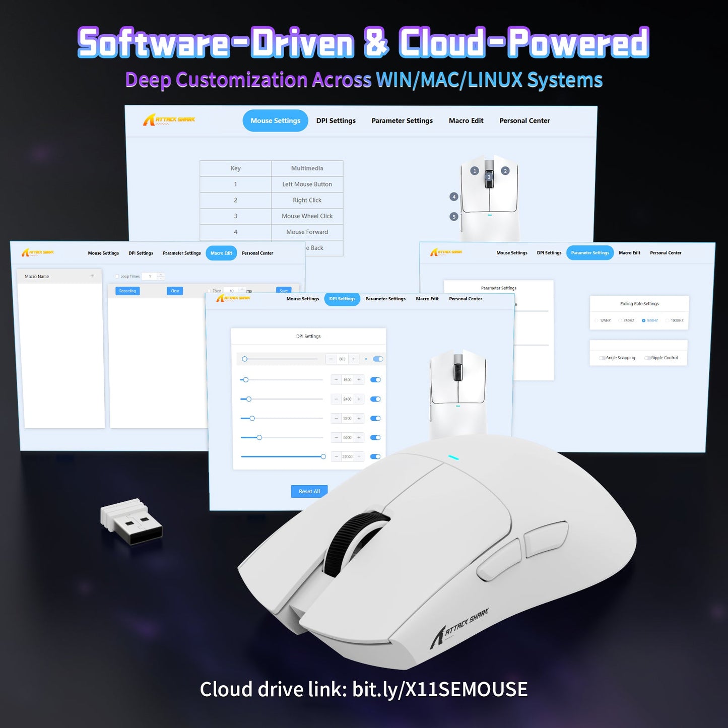ATTACK SHARK X11SE Wireless Gaming Mouse