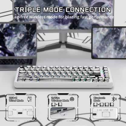 ATTACK SHARK X82PRO HE Wireless Rapid Trigger Gaming Keyboard Magnetic Switch