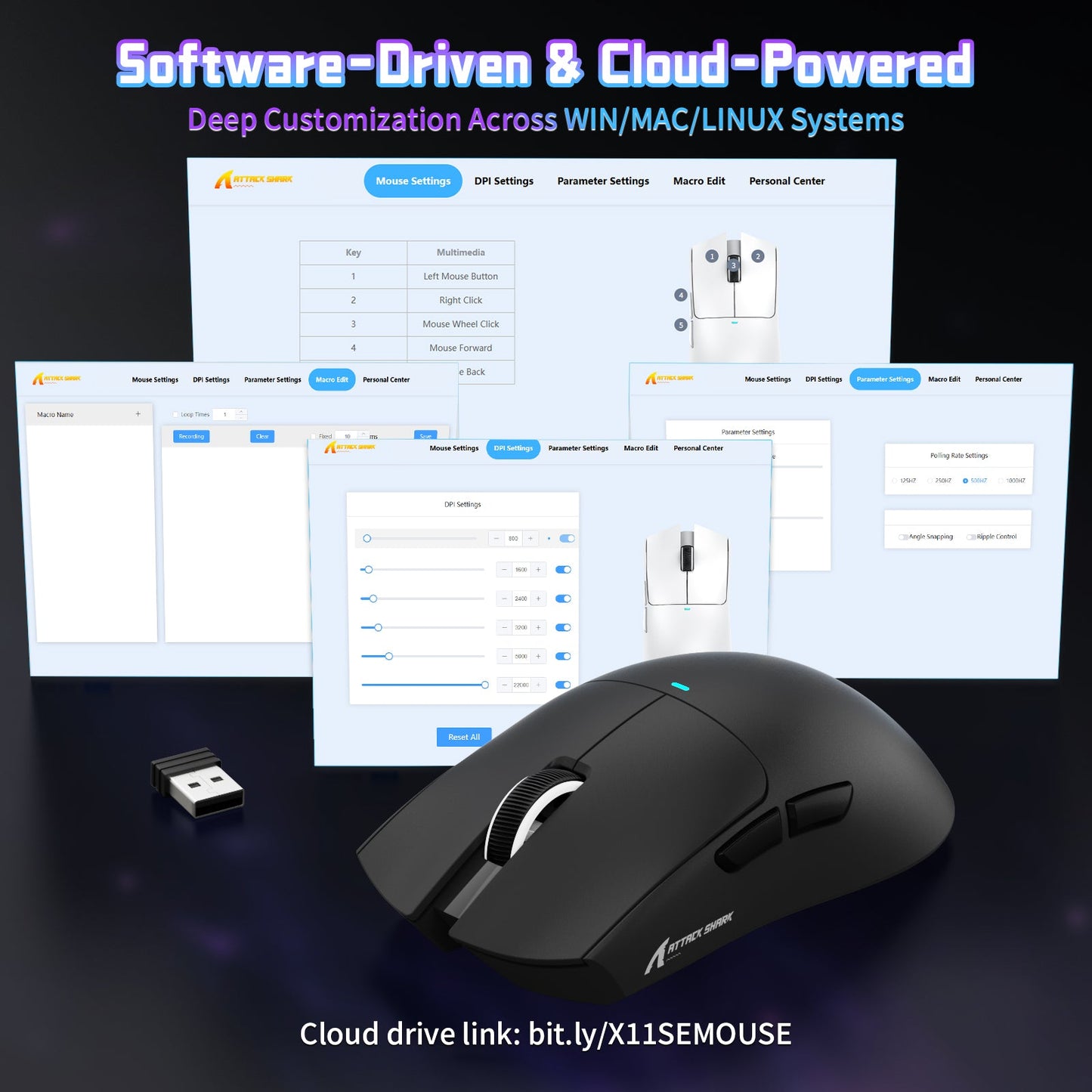 ATTACK SHARK X11SE Wireless Gaming Mouse