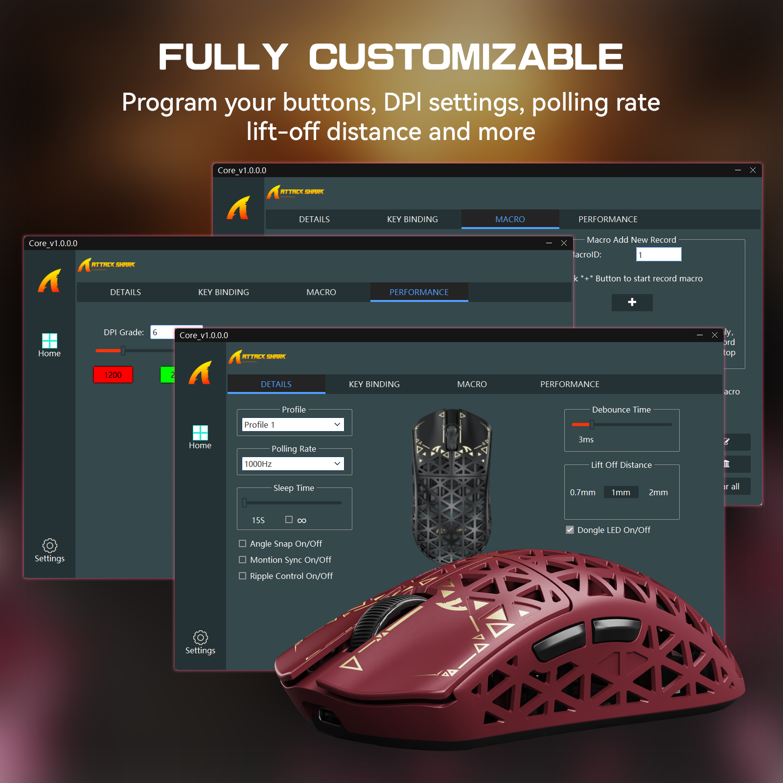 ATTACK SHARK R5 ULTRA Carbon Fiber Wireless 8K PAW3950MAX Gaming Mouse