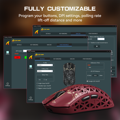 ATTACK SHARK R5 ULTRA Carbon Fiber Wireless 8K PAW3950MAX Gaming Mouse