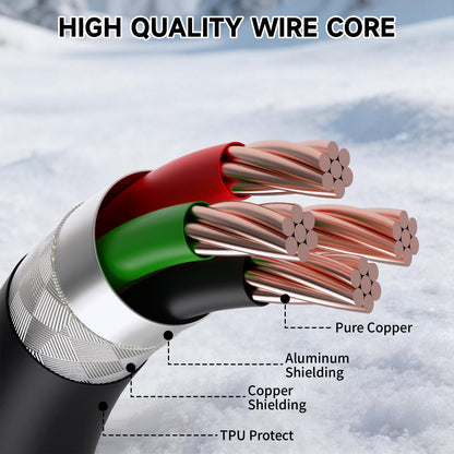 ATTACK SHARK C08 2-in-1 Custom Aviation Cable for 8kHz Magnetic Keyboards