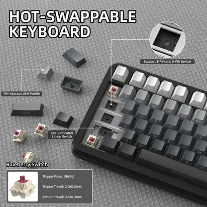 ATTACK SHARK X85PRO Tri-mode Gasket Mechanical Keyboard