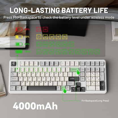 ATTACK SHARK X98 Full-size Wireless Mechanical Keyboard