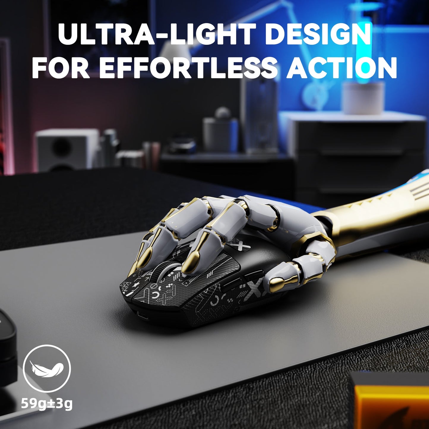 ATTACK SHARK G3 PRO Tri-mode Wireless Gaming Mouse with Charge Dock 25000 DPI Ultra Lightweight