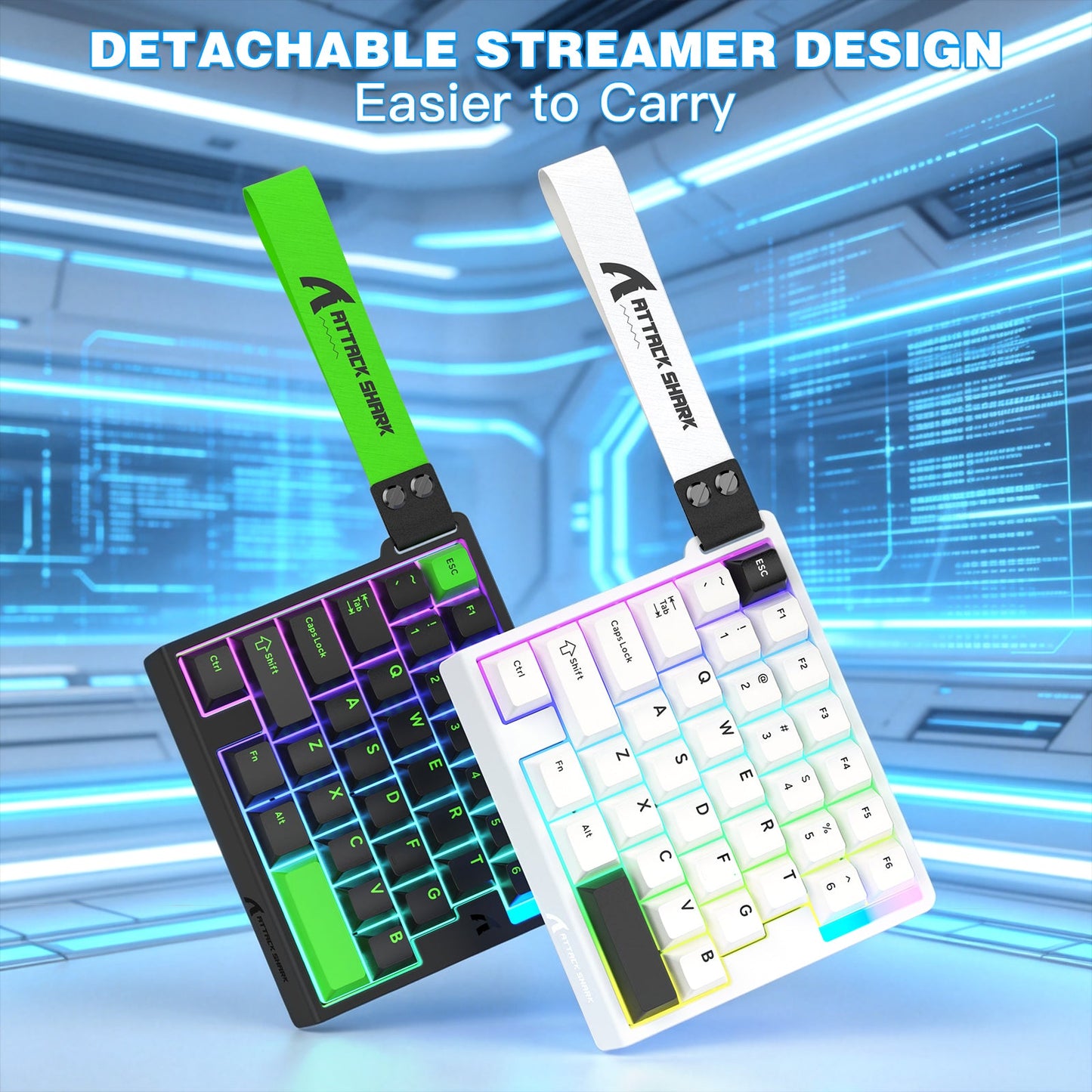 ATTACK SHARK M36 HE One-Handed Magnetic Switch Keyboard