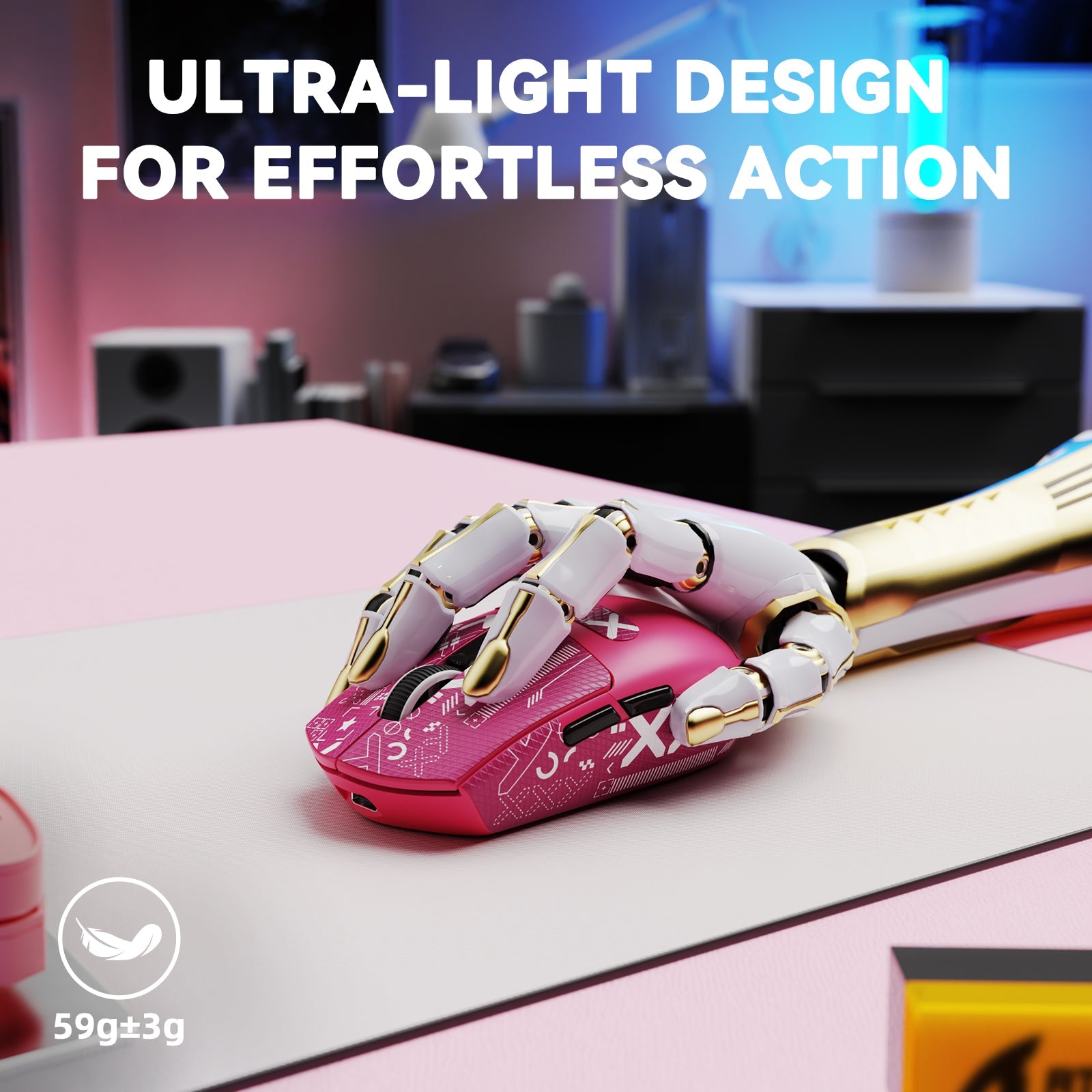 ATTACK SHARK G3 PRO Tri-mode Wireless Gaming Mouse with Charge Dock 25000 DPI Ultra Lightweight