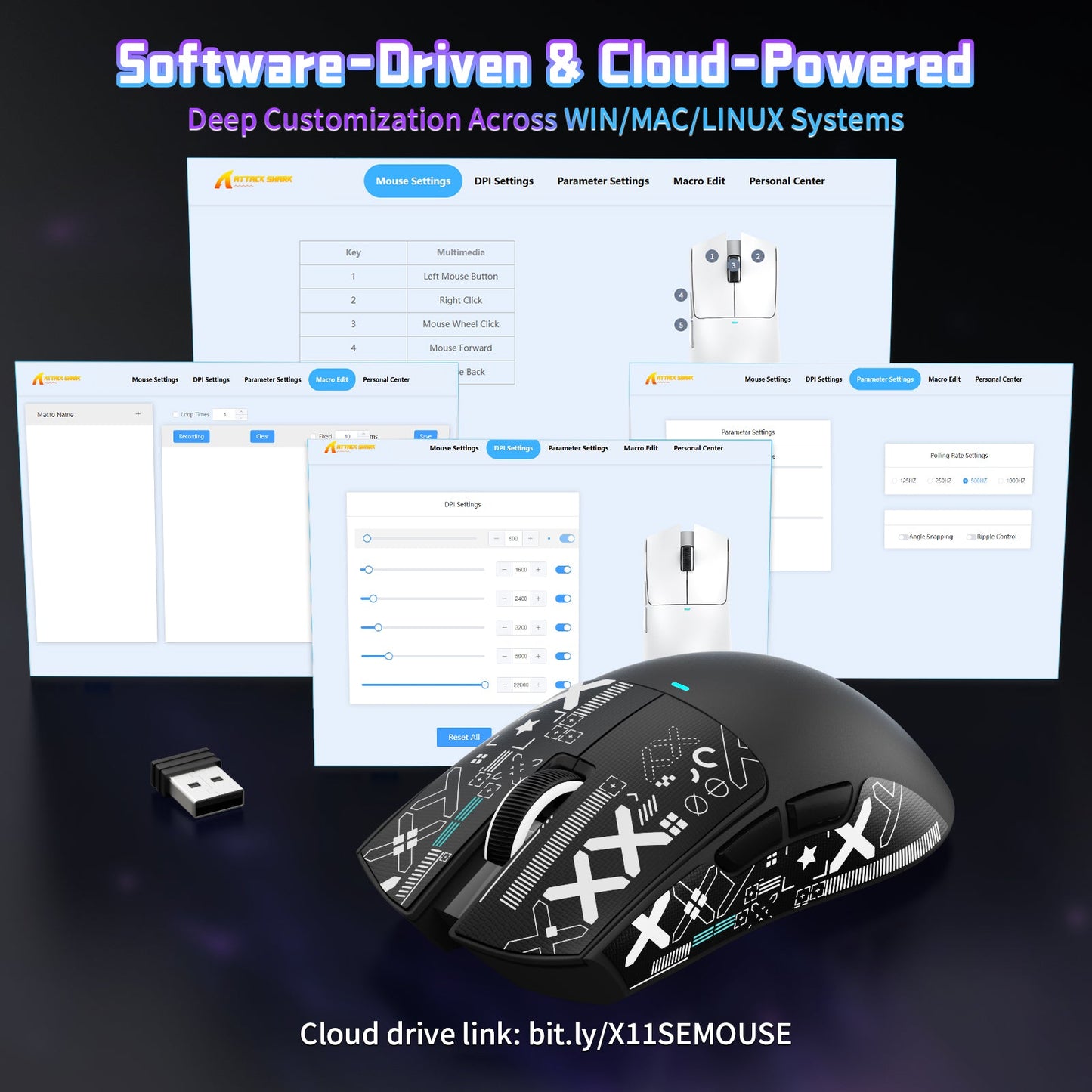ATTACK SHARK X11SE Wireless Gaming Mouse