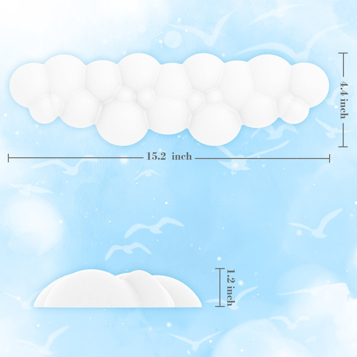 ATTACK SHARK Cloud Keyboard Wrist Rest