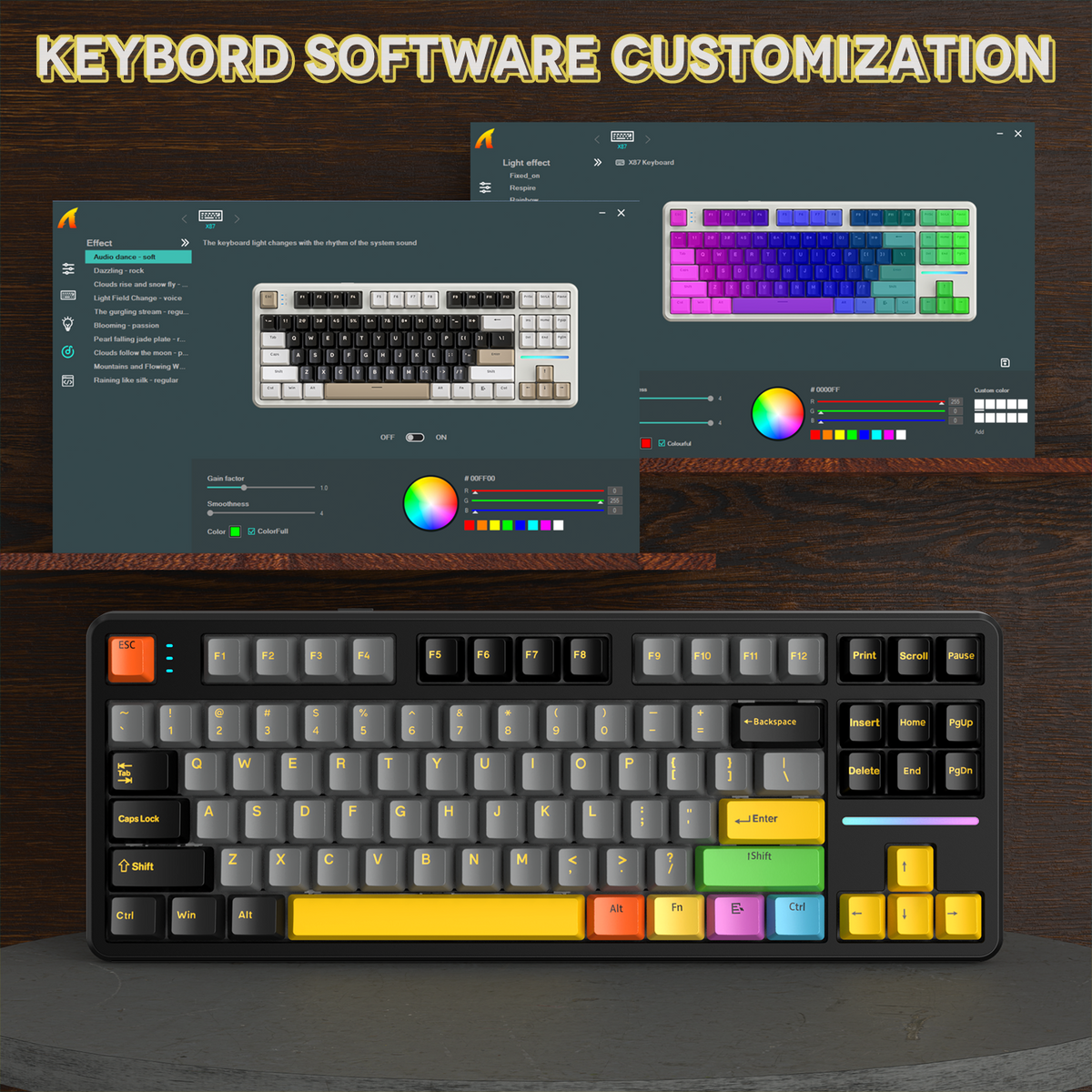 ATTACK SHARK X87 Tri-mode Gasket Mechanical Keyboard