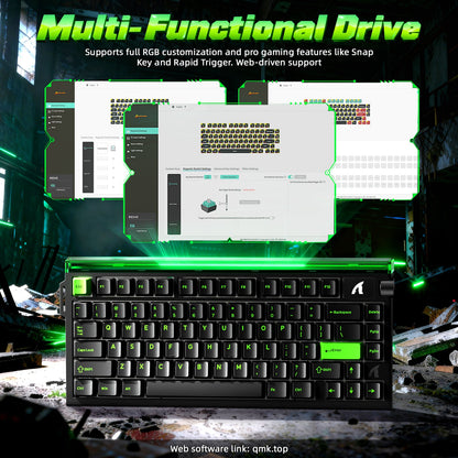 ATTACK SHARK R85 HE Rapid Trigger Keyboard with C01ULTRA LED Cable