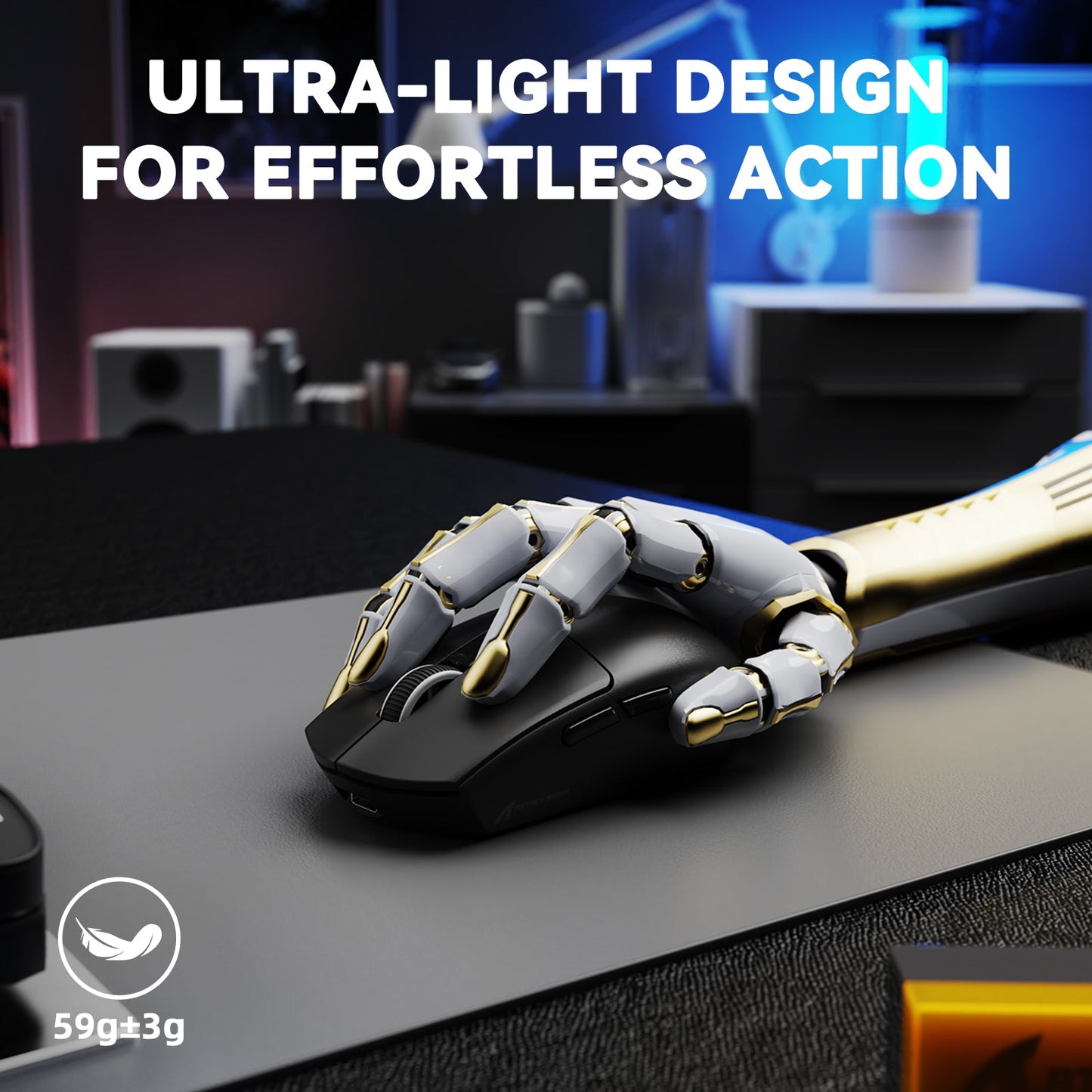 ATTACK SHARK G3 PRO Tri-mode Wireless Gaming Mouse with Charge Dock 25000 DPI Ultra Lightweight