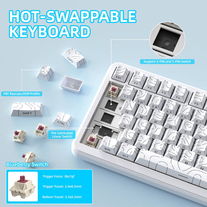 ATTACK SHARK X85PRO Tri-mode Gasket Mechanical Keyboard