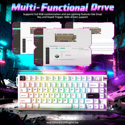 ATTACK SHARK R85 HE Rapid Trigger Keyboard with C01ULTRA LED Cable