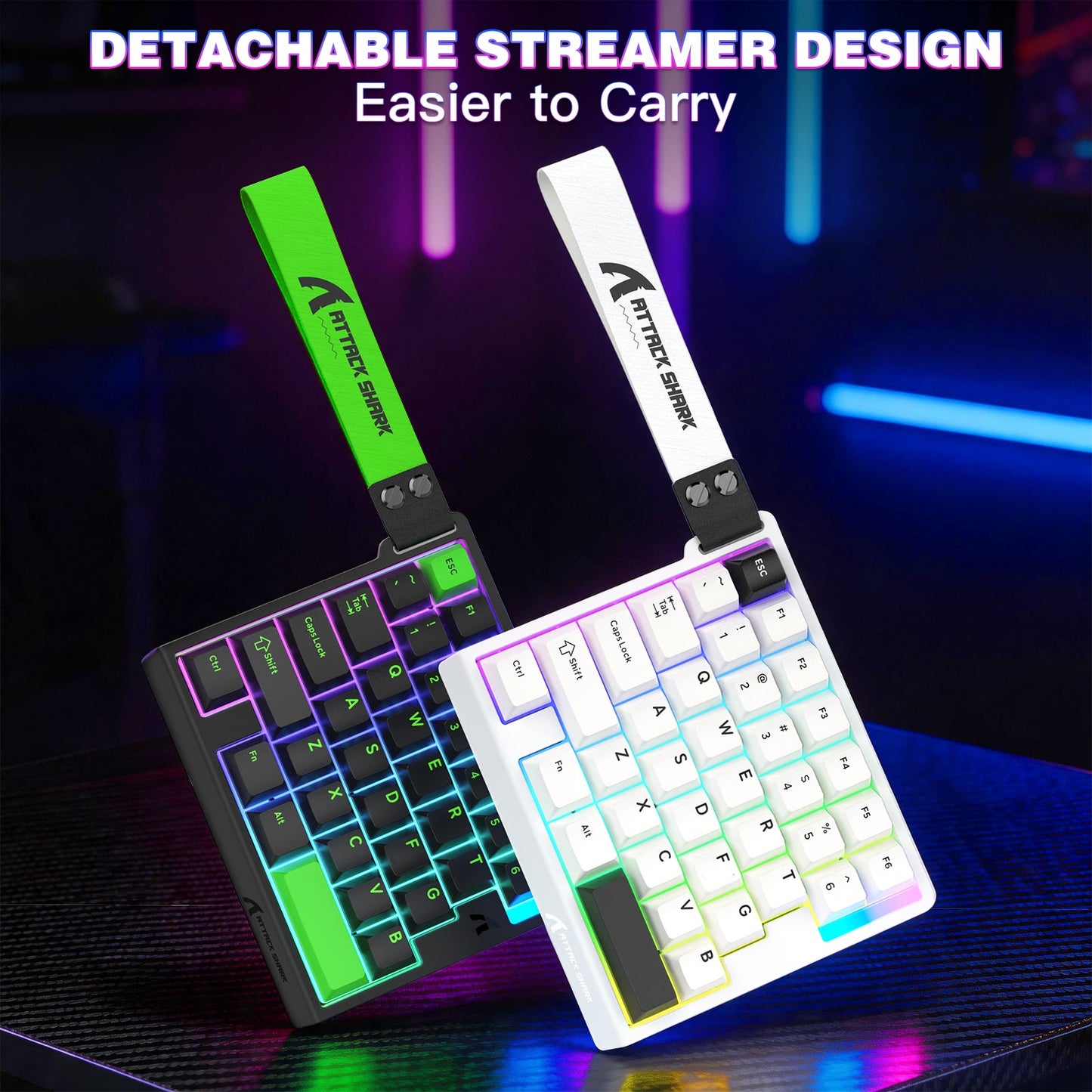 ATTACK SHARK M36 HE One-Handed Magnetic Switch Keyboard