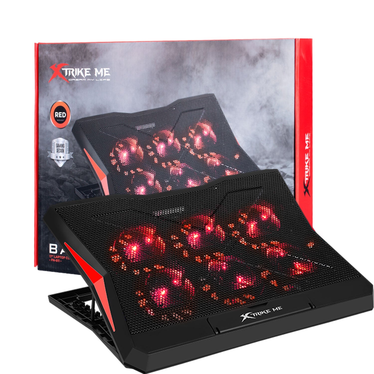 XTRIKE ME FN811 LAPTOP COOLING PAD 6 FANS 2 USB PORTS