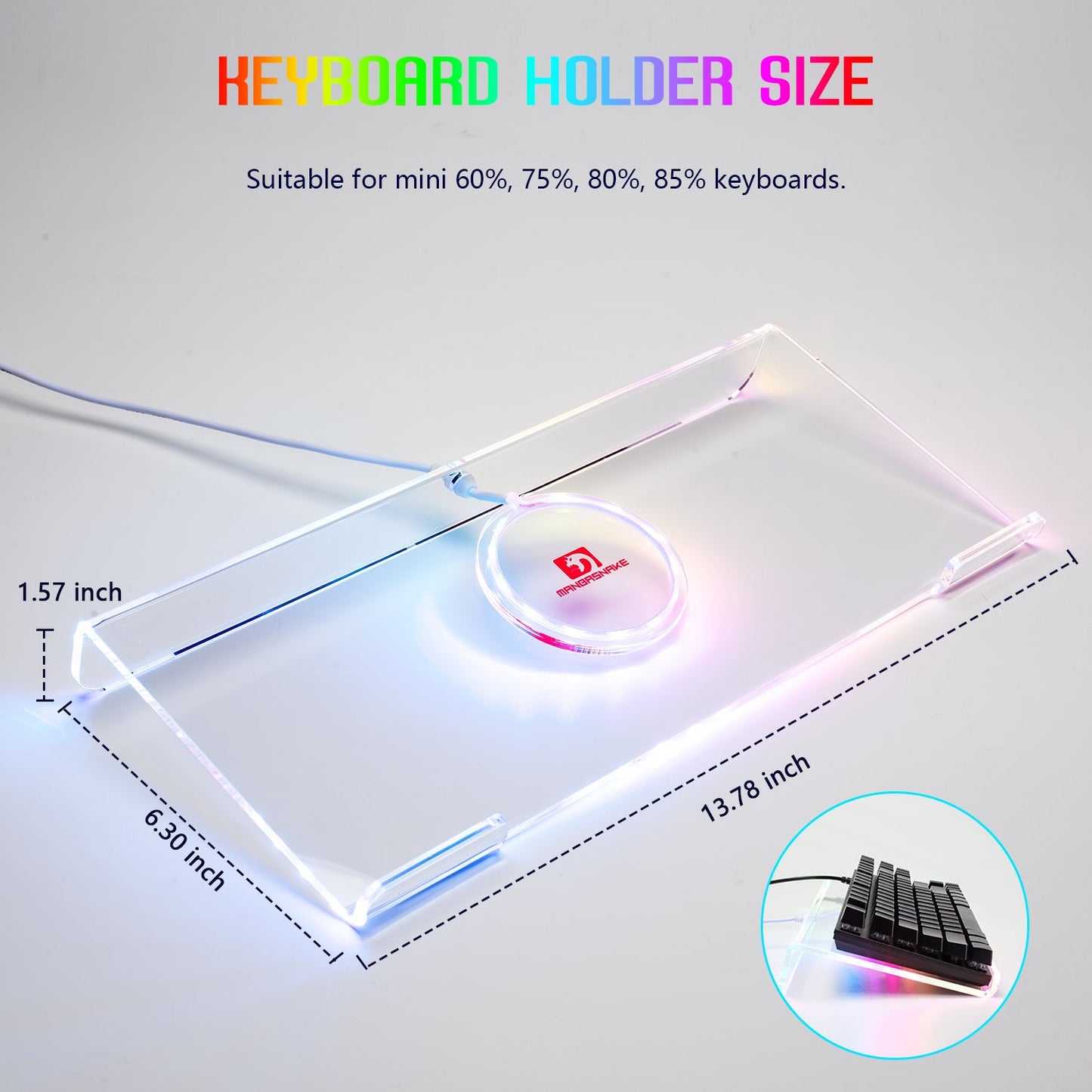 ATTACK SHARK X MAMBASNAKE Ergonomic RGB Keyboard Holder