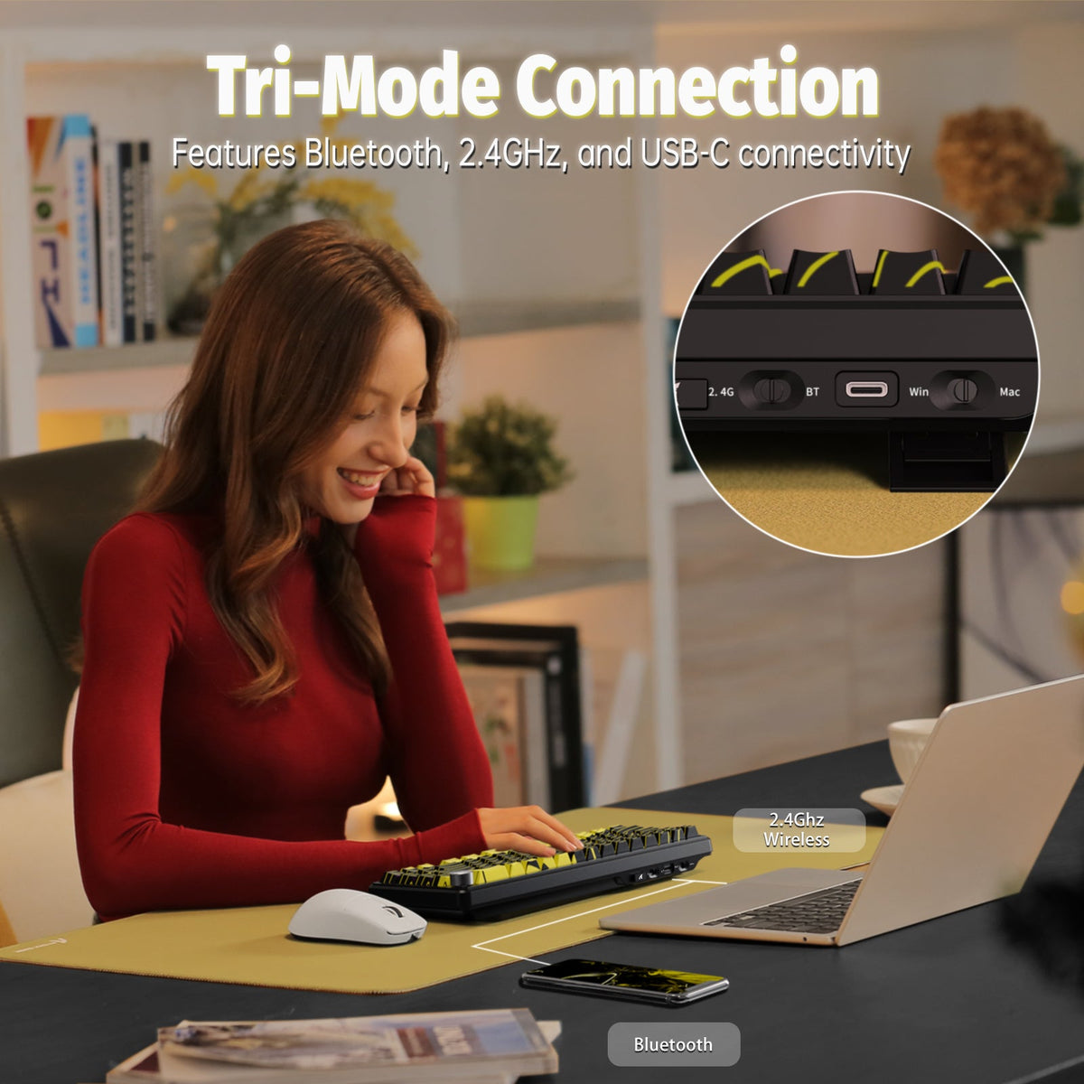 ATTACK SHARK X65PRO HE Wireless Rapid Trigger Keyboard Magnetic Switch