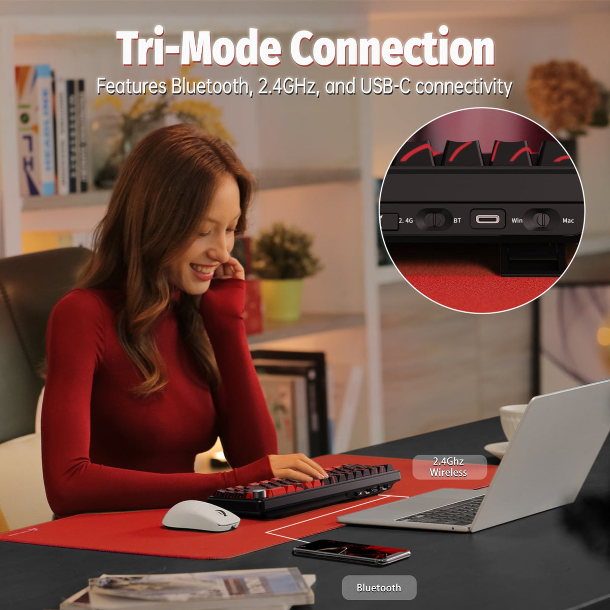 ATTACK SHARK X65PRO HE Wireless Rapid Trigger Keyboard Magnetic Switch