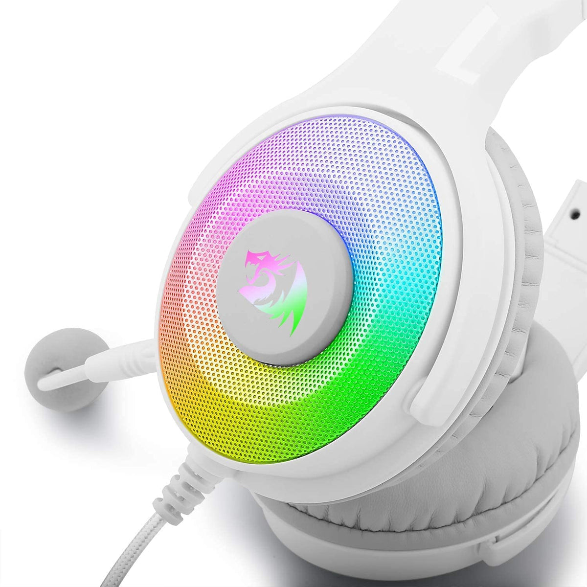 Redragon H350W PANDORA RGB USB Gaming Headset (White)