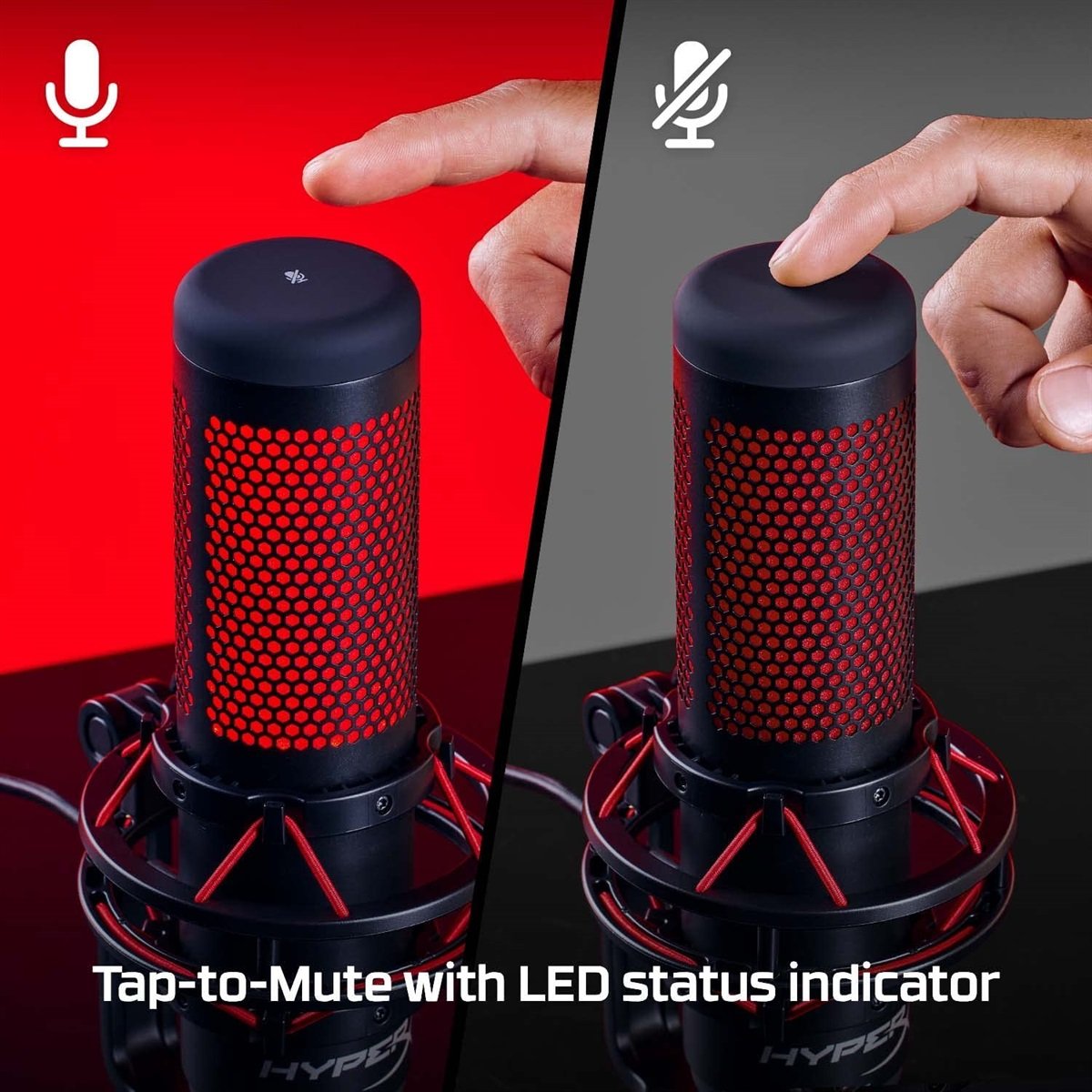 HyperX QuadCast Microphone USB Professional Streaming and Gaming Mic OPEN BOX