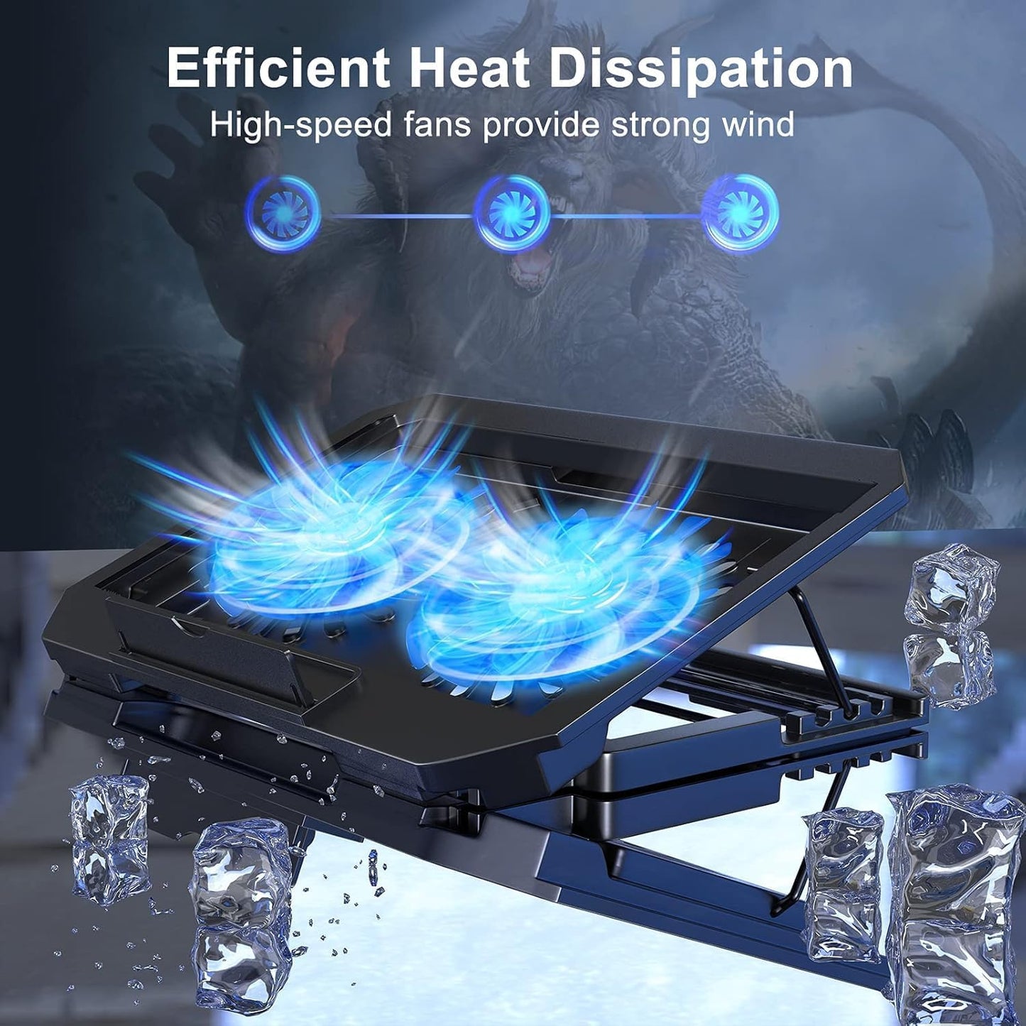 XTRIKE ME FN818 Dual Fan Laptop Cooling Pad