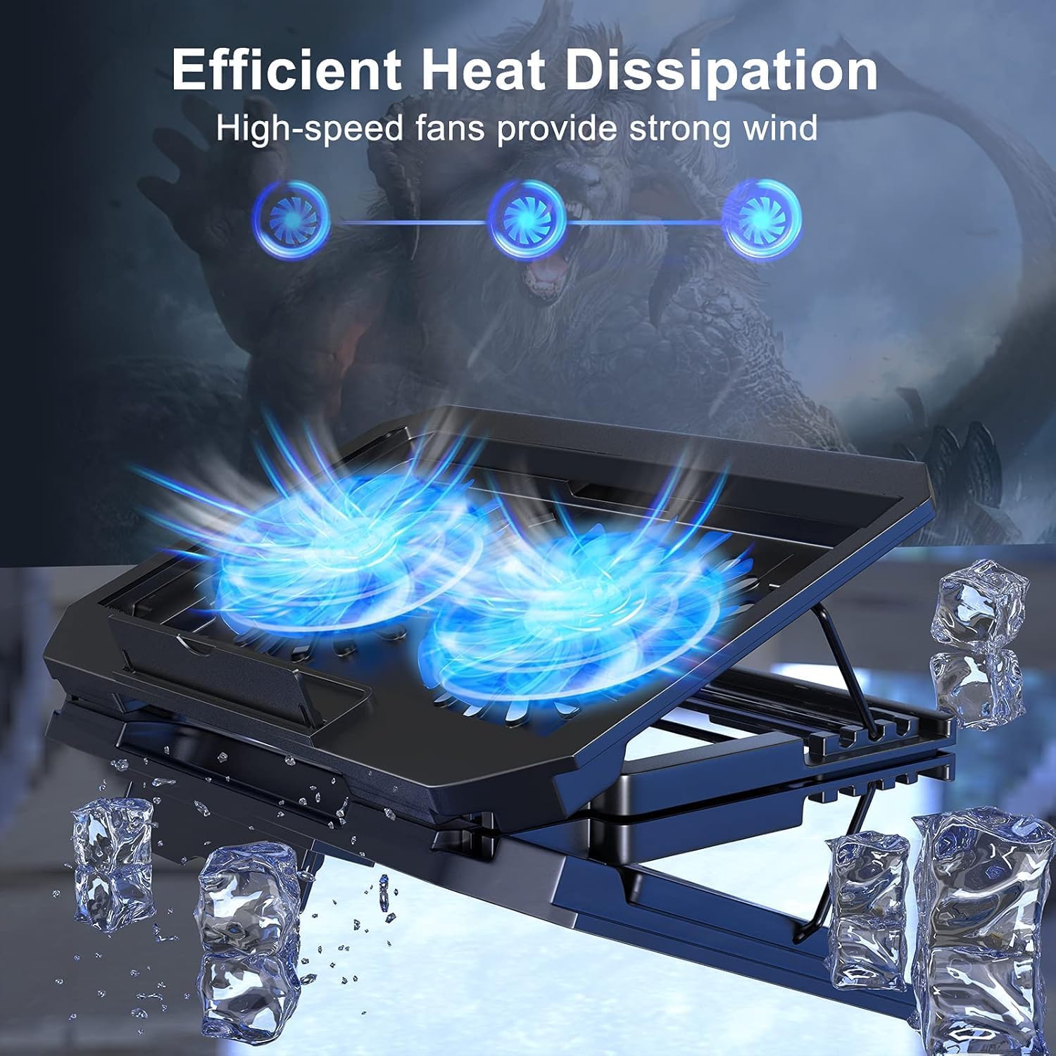 XTRIKE ME FN818 Dual Fan Laptop Cooling Pad