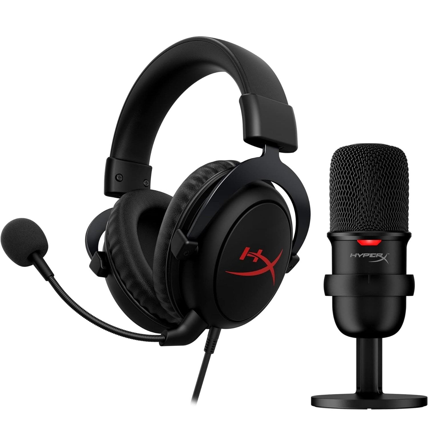 HyperX Streamer Starter Pack OPEN BOX (SoloCast Wired USB Condenser Microphone and Cloud Core Wired Gaming Headset)