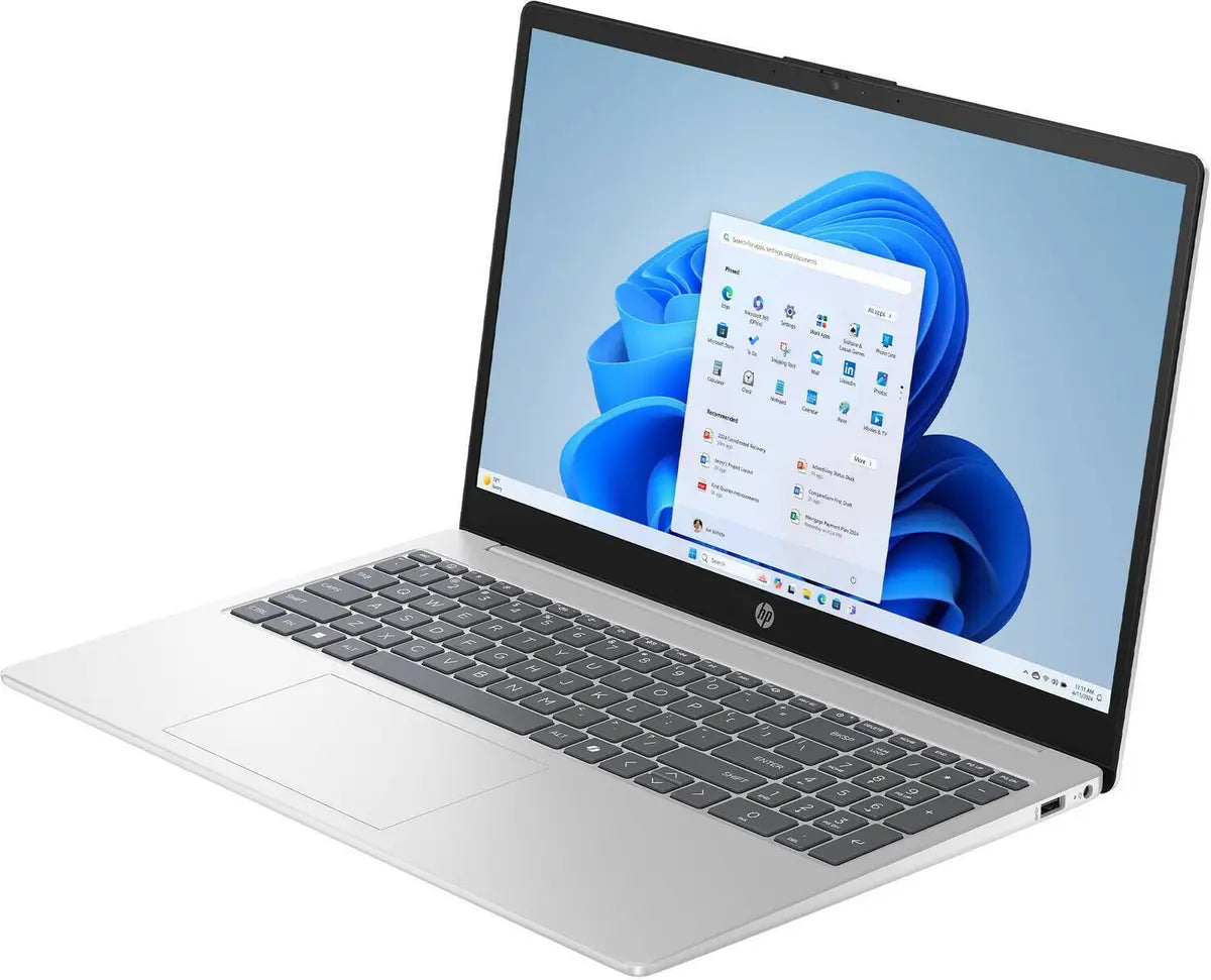 HP 15-FC0146DX Laptop AMD Ryzen 5 7520U, 8GB DDR5, 512GB SSD, Integrated AMD Radeon Graphics, 15.6" FHD IPS Touch Screen, Windows 11 Home, Natural Silver