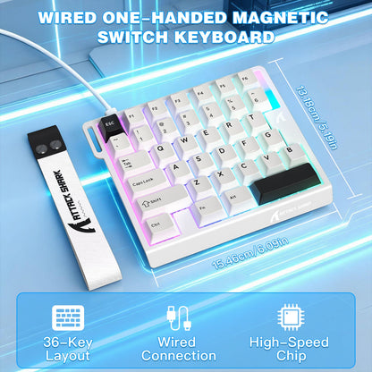 ATTACK SHARK M36 HE One-Handed Magnetic Switch Keyboard