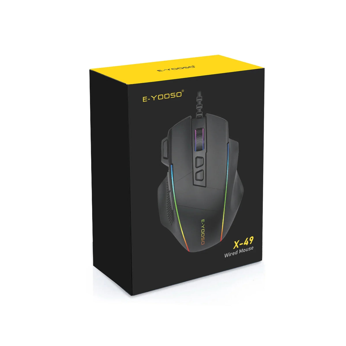 E-YOOSO X-49 RGB Wired Gaming Mouse with 6 DPI & Ergonomic Design