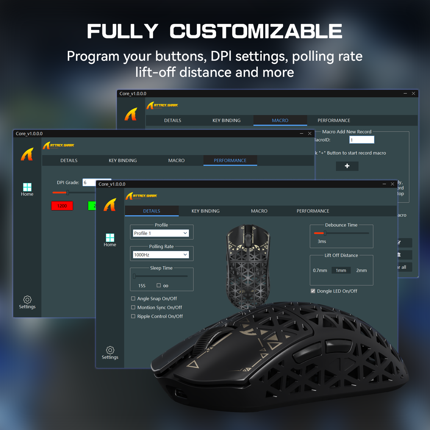 ATTACK SHARK R5 ULTRA Carbon Fiber Wireless 8K PAW3950MAX Gaming Mouse