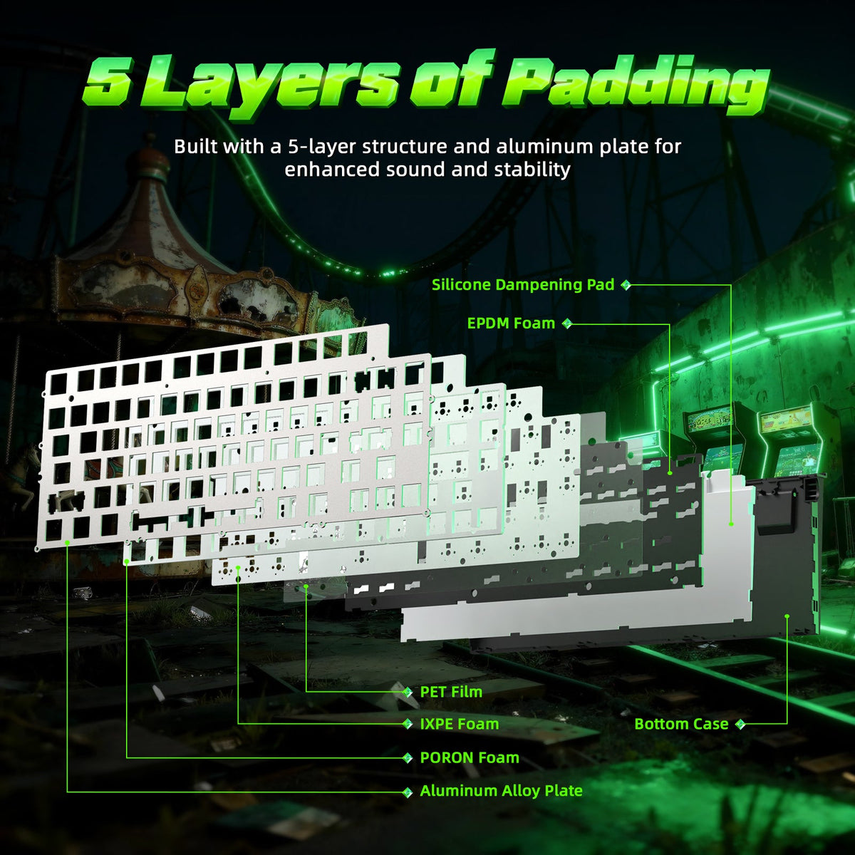 ATTACK SHARK R85 HE Rapid Trigger Keyboard with C01ULTRA LED Cable