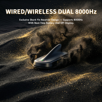 ATTACK SHARK X11 ULTRA Carbon Fiber Wireless Gaming Mouse With C06 Ultra LED Cable