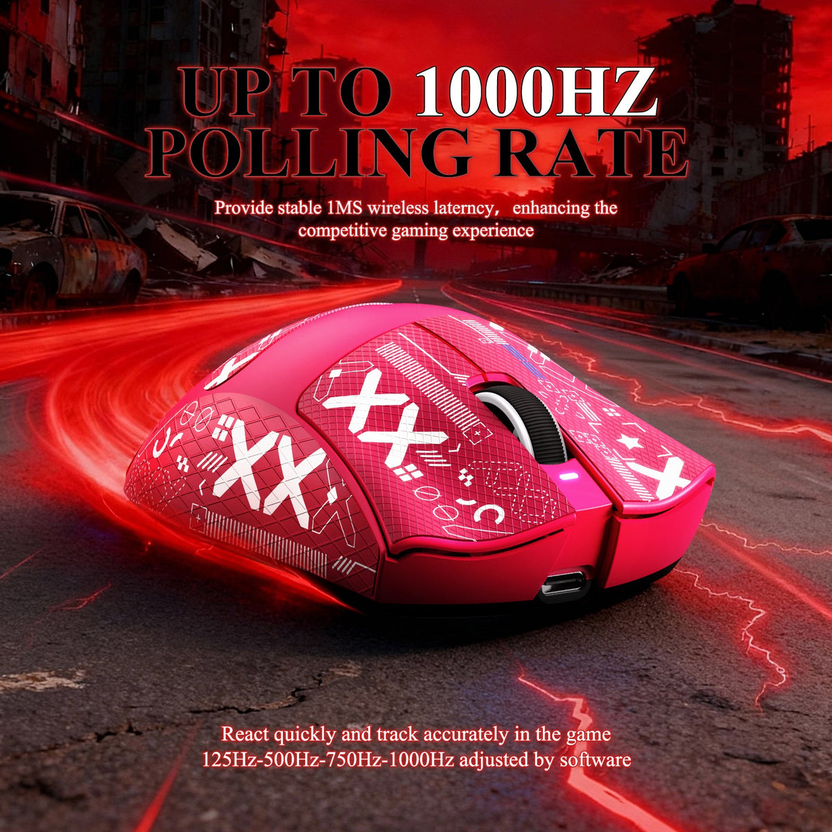 ATTACK SHARK V3PRO Ultra-Light Tri-Mode Gaming Mouse with Charging Dock
