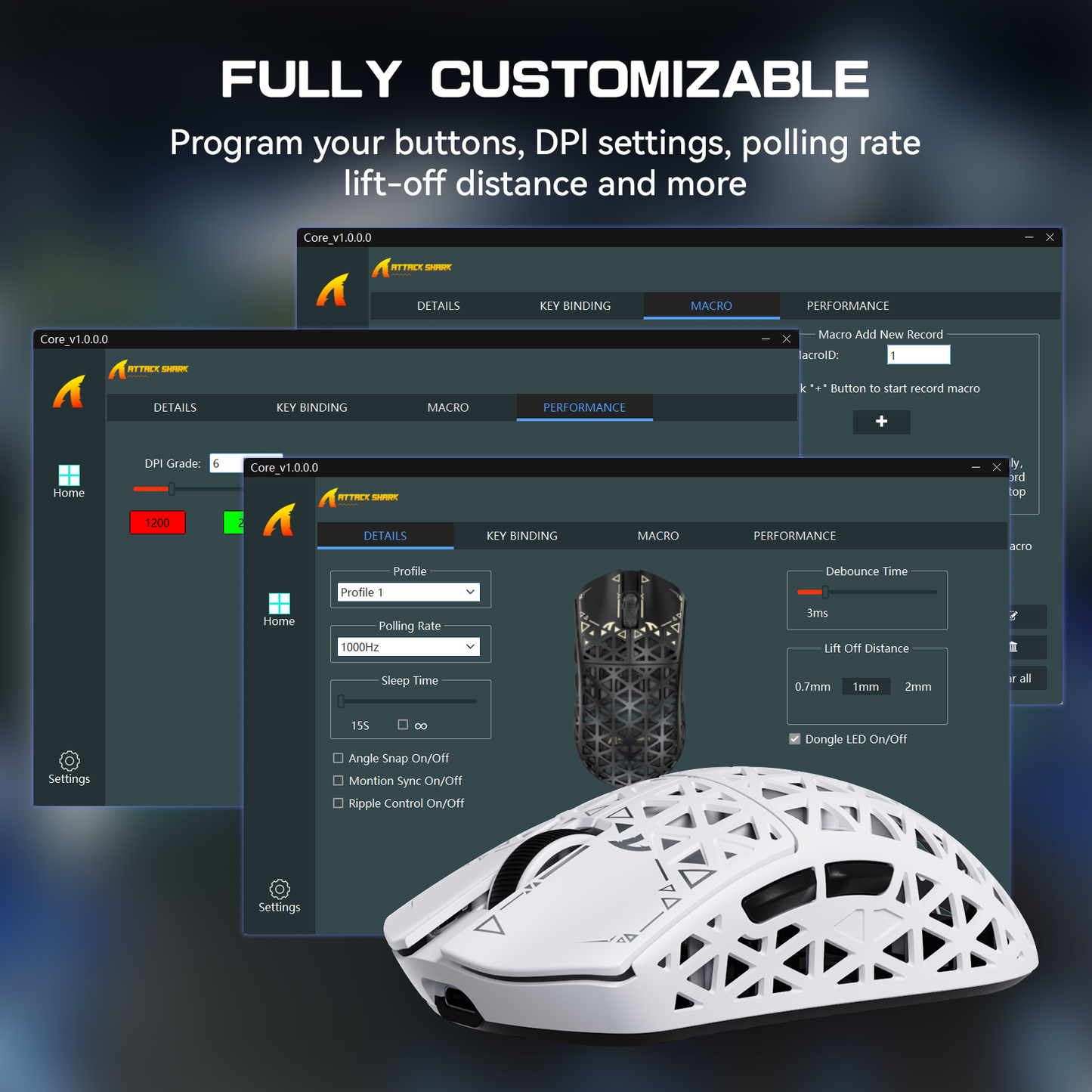 ATTACK SHARK R5 ULTRA Carbon Fiber Wireless 8K PAW3950MAX Gaming Mouse