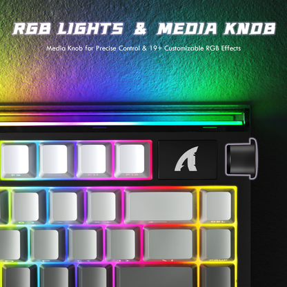 ATTACK SHARK R85 HE Rapid Trigger Keyboard Magnetic Switch with Custom Lightbox