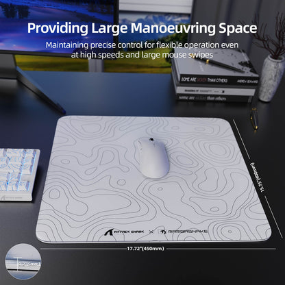 ATTACK SHARK CM05 Tempered Glass Gaming Mouse Pad