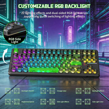 ATTACK SHARK X87 ULTRA Wireless Mechanical Keyboard With 8K Wireless Receiver